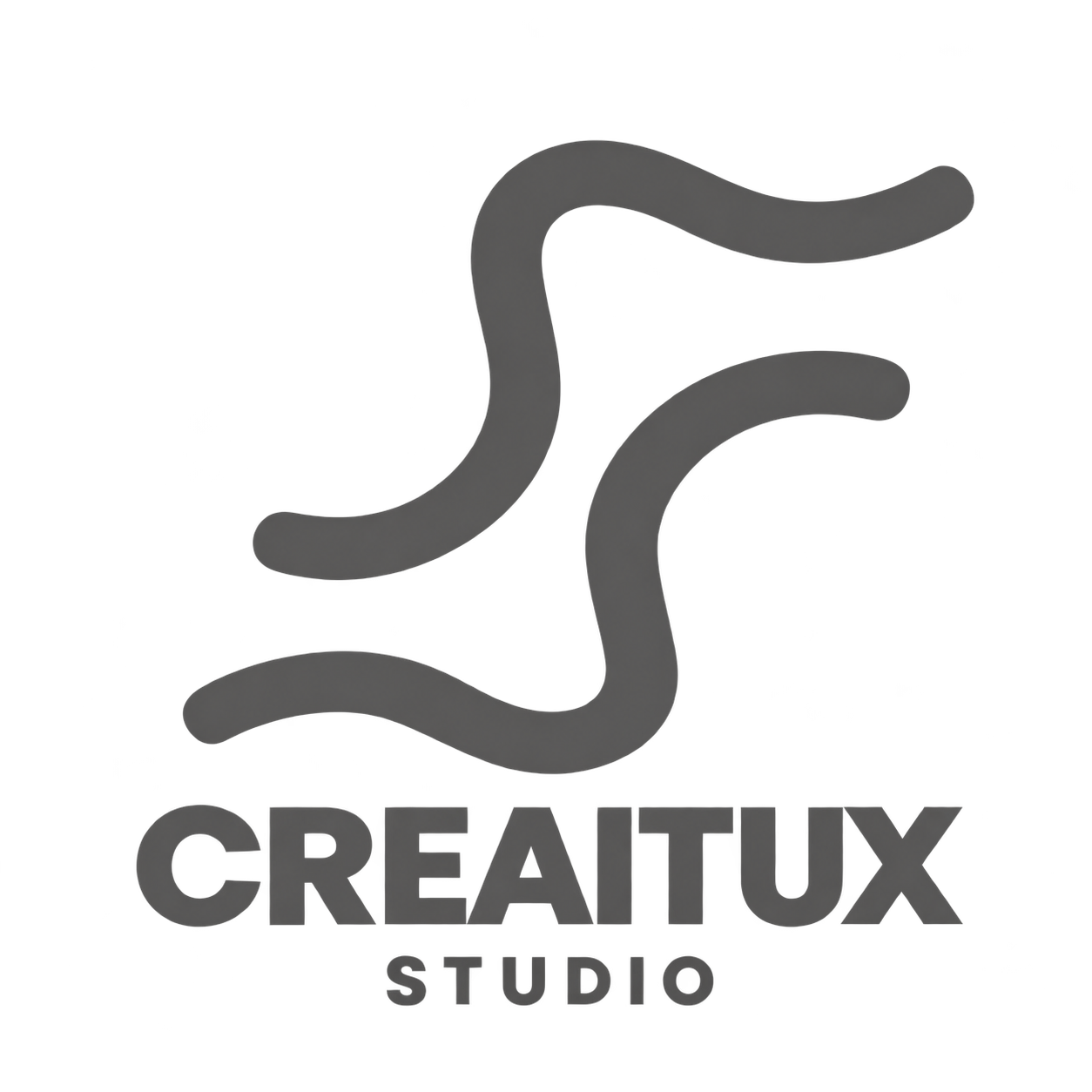 Charcoal Flowing CREAITUX STUDIO Logo
